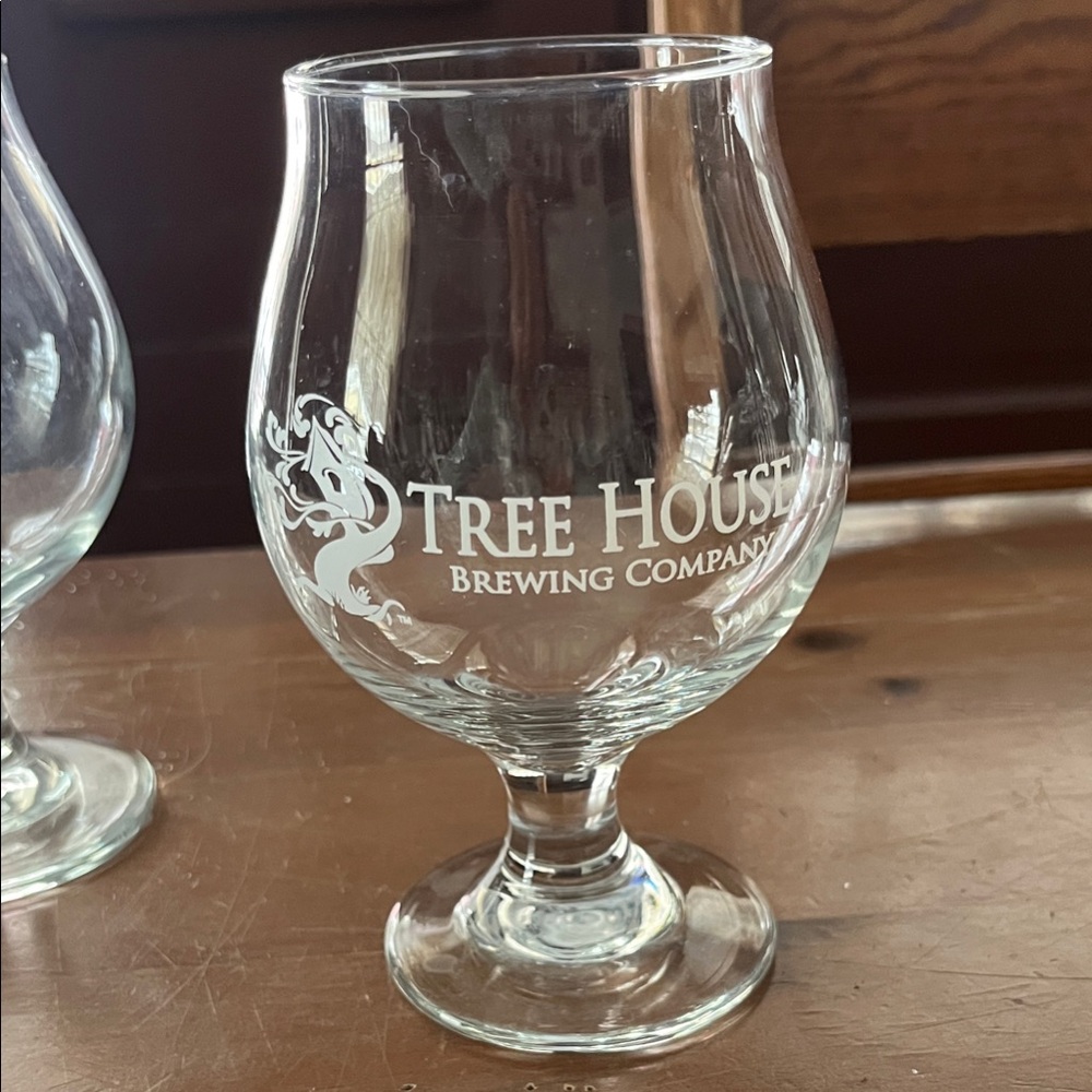 Tree House Brewing Tulip Beer Glasses
